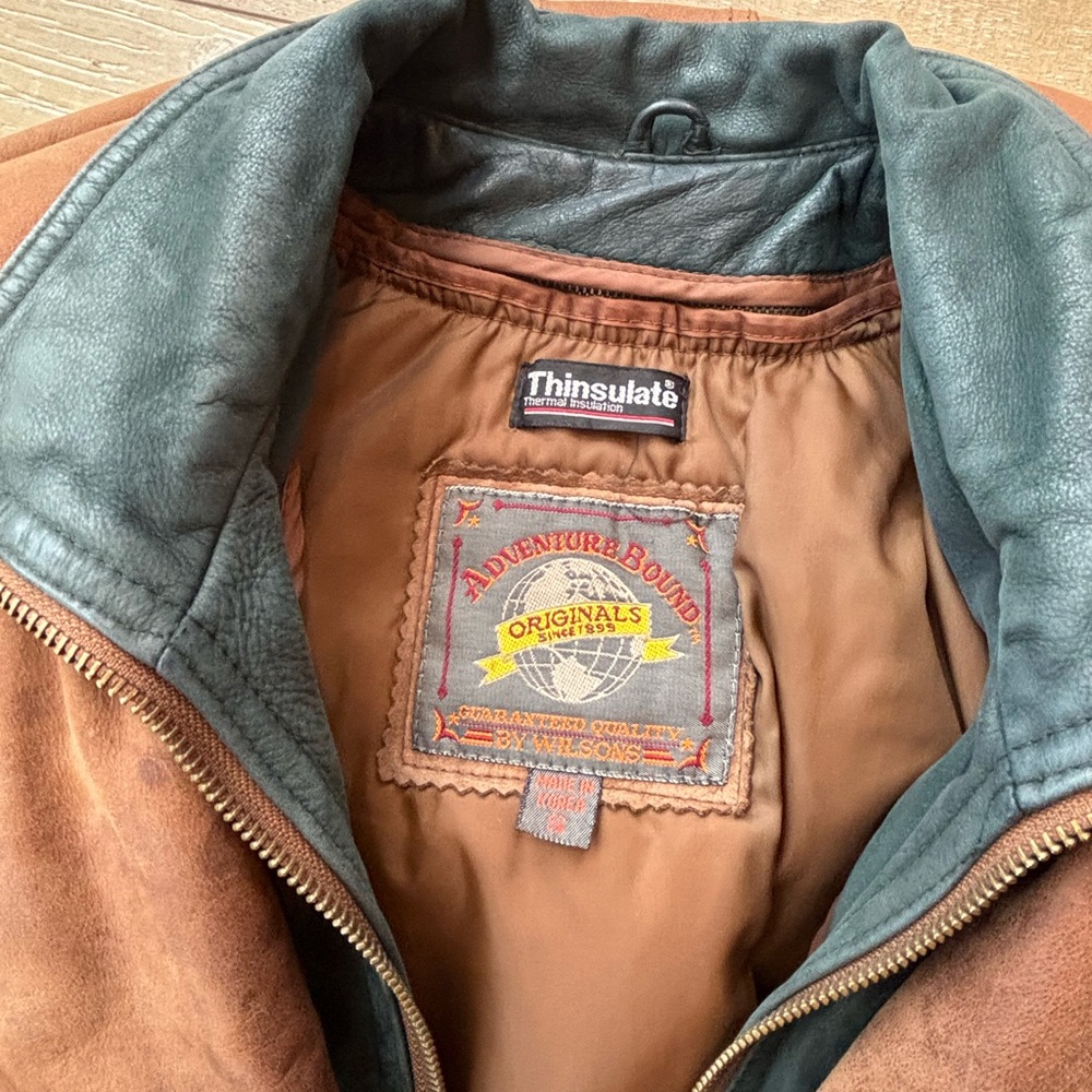 Vintage Adventure Bound by Wilson leather jacket - Picture 2 of 16